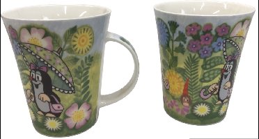 Bino Mok Mole Junior 400 Ml 12 X 9 Cm Keramiek Wit 2 Stuks