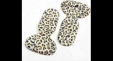 New Age Devi - Bescherm je hielen met deze paar siliconen hielbeschermers - zachte en flexibele inlegzolen - voorkom blaren en pijn - met trendy Luipaard print - one size fits all