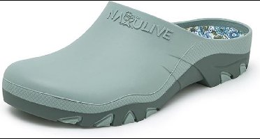 Natulive tuinklompen - tuinklompen dames - licht groen/grijs - 36/37