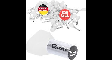 500 stuks Kalitec AET0512WS dubbele adereindhulzen geïsoleerd 2x0,5mm² 12mm lang wit I Made in Germany I Industriële kwaliteit