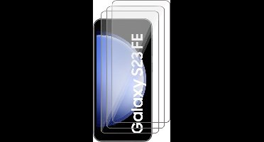 Screenprotector geschikt voor Samsung Galaxy S23 FE - 3x Glas Screen Protector