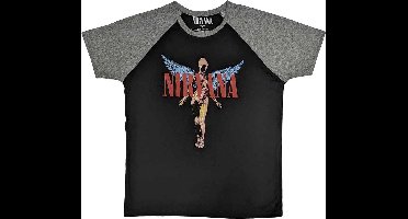 Nirvana - Angelic Heren T-shirt - 2XL - Zwart/Grijs