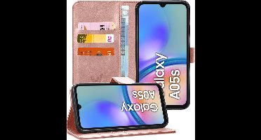 Hoesje geschikt voor Samsung Galaxy A05s - Portemonnee Book Case Rosegoud