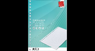 SOHO Ringbandpapier 17 –rings lijn Blanco – Ringbandpapier A5 – Gelinieerd – 100 vellen – 70 gram