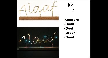 Plankje met tekst Alaaf verlicht - Carnaval thema feest party evenementverlicht