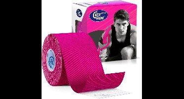 CureTape® Sports Roze - Kinesiotape - 25% extra kleefkracht - 5 cm x 5 m - cure tape extra strong - fysiotape - kinesiologie tape - elastische viscose met extra kleefkracht - geschikt voor sport