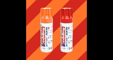 edding 5200 permanent spray - Kielegat kleuren set - de Kielegatse vlag maken op bijna alle oppervlaktes en ondergronden - direct dekkend – 0,7-1 m2 oppervlak - carnaval versieren - lakspray, acrylspray, verfspray