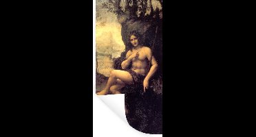 Muurstickers - Sticker Folie - St John in the wilderness - Leonardo da Vinci - 20x40 cm - Plakfolie - Muurstickers Kinderkamer - Zelfklevend Behang - Zelfklevend behangpapier - Stickerfolie