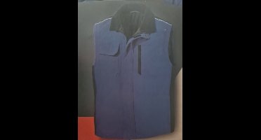 Outdoor / Werk Bodywarmer - Maat M 48/50 - Blauw - Waterdicht - Met zakken