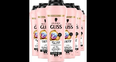 Gliss Split Hair Miracle - Haarverzorging - Shampoo - Zijdezacht en Glans - Verzegelt Gespleten Haarpunten - Beschadigd Haar - Voordeelverpakking - 6x 250 ml
