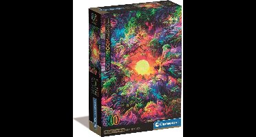 Clementoni - Puzzel - 500 Stukjes - Psychedelische Jungle Zonsopgang - Puzzel Voor Volwassenen - High Quality Collection