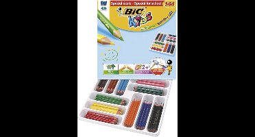 BIC Eco Evolution kleurpotloden, diverse kleuren, vulling 5 mm, 12 stuk/ 1 doos