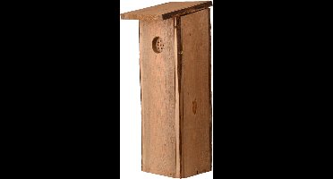 Houten vogelhuisje/nesthuisje 54 cm voor spechten - Vurenhouten vogelhuisjes tuindecoraties - Vogelnestje voor spechten
