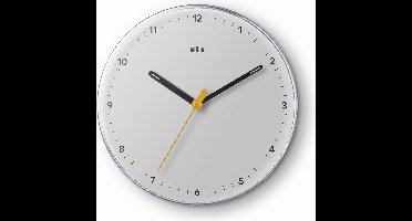 Braun BC26W - Wandklok - Analoog - Rond - Kwarts veegbeweging - Wit