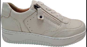 Hartjes, 162.1952/10 02.00, Witte sneaker wijdte H Dames Sneakers - Wit - 37.5