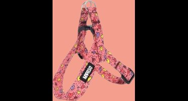 Morso - Mini Hondentuig Verstelbaar Gerecycled Pink Think Roze