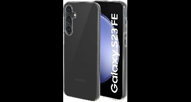 Mobiparts hoesje geschikt voor Samsung Galaxy S23 FE - Zacht TPU - Schokabsorberend TPU - Grip Coating - Transparant