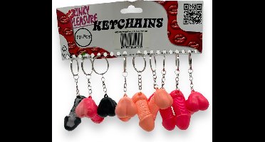 Sleutelhanger met Uitrekbare Willy 10 Stuks