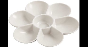 Palet in bloemvorm d: 17 5 cm 1stuk