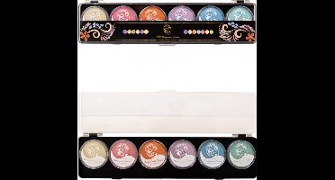PXP Professional Colours Palet Pastel 6 kleuren 10gram - Schmink thema feest carnaval party optocht pastel metallic