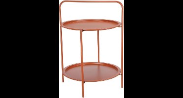 ProGarden - Bijzettafel - rond - 50x66 - cm - matterracottakleurig