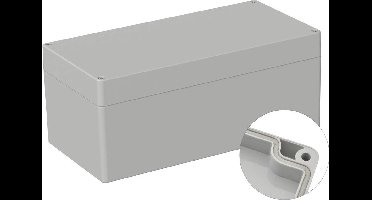 TRU COMPONENTS TC-9065556 Outdoorbehuizing 240.5 x 120 x 100.5 Polycarbonaat Grijs-wit (RAL 7035) 1 stuk(s)