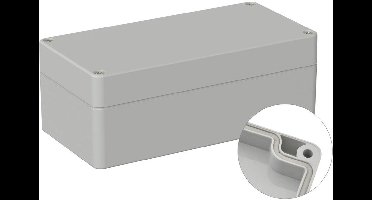 TRU COMPONENTS TC-9065628 Industriële behuizing 160 x 80 x 60 ABS Grijs-wit (RAL 7035) 1 stuk(s)