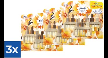 Ambi Pur Electric Navulling 3volution  Vanille Magnolia 3 x 20 ml - Voordeelverpakking 3 stuks