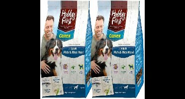 2x HobbyFirst Canex Adult Vis - Rijst Maxi 12 kg