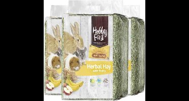 HobbyFirst Hope Farms Herbal Hay Fruit - 3 x 1 kg - Voordeelverpakking