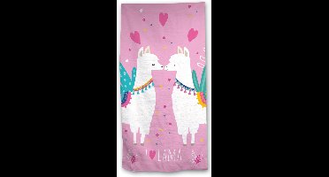 Lama Strandlaken Hearts - 70 x 140 cm - Katoen