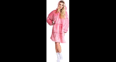 Noxxiez Hoodie Deken XL - Roze