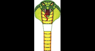 Ecoline Vlieger Emerald Cobra Kite Spanwijdte 670 mm Geschikt voor windsterkte 2 - 5 bft