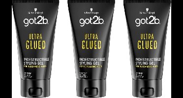Schwarzkopf Got2b Ultra Glued Gel - 3 x 150 ml