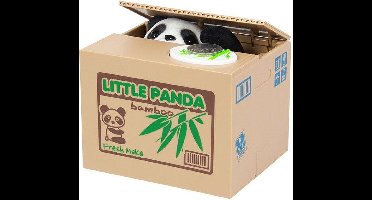 MikaMax Panda Spaarpot – Money box – Sparen – Elektrische Spaarpot - Draadloos - 10 x 11,5 x 12 cm