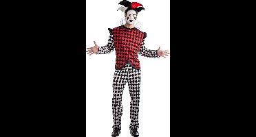 Boland - Kostuum Harlekijn (M/L) - Volwassenen - Clown;Joker - Halloween - Carnaval - Joker - Horror