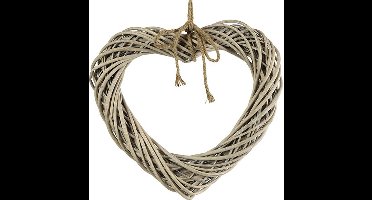 Countryfield - Krans hart takkenkrans Malia grijs-L50B50H9CM Valentijn love hart