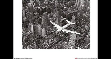 Kunstdruk Time Life - DC-4 Over Manhattan 40x50cm