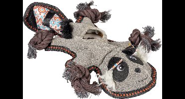 Duvoplus - Speelgoed Voor Dieren - Hond - Canvas Wasbeer 34x23x5cm Grijs - 1st