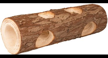 Duvo+ Houten boomstam knaagdierspeelgoed voor konijn en knaagdier Medium