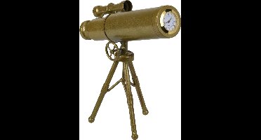 Home Styling Collection Decoratieve klok TELESCOOP metaal 23 cm