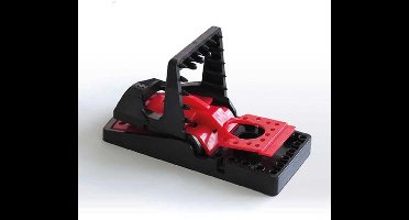 BSI - 2 Rode Muizenvallen - Sterk en betrouwbaar - Extra slagkracht en herbruikbaar - Muizenbestrijding - 2 stuks