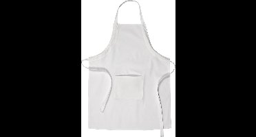 Creativ Company Katoenen Schort met Zak M-XL cm Wit