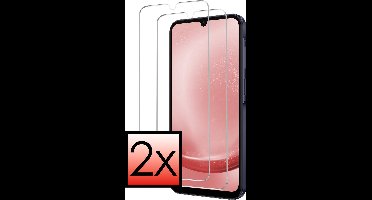 Screenprotector - 2 Stuks - Geschikt voor Samsung Galaxy A25 - Extra Sterk - Beschermglas - Gehard Glas - Tempered Glass - Screen Protector - Bescherm Cover