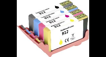 Renkforce Inktcartridge vervangt HP 912, 6ZC74AE, 3YL80AE, 3YL77AE, 3YL78AE, 3YL79AE Compatibel Combipack Zwart, Cyaan,