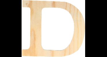 Artemio houten letter D 11.5 cm