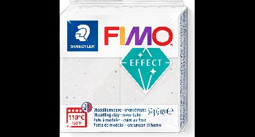 FIMO effect - ovenhardende boetseerklei standaard blokje 57 g - wit graniet