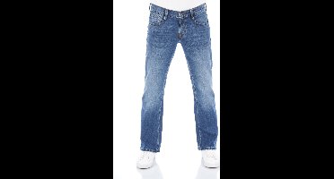 Mustang Heren Jeans Broeken Oregon Bootcut bootcut Fit Blauw Volwassenen Denim Jeansbroek