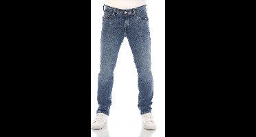 Mustang Heren Jeans Broeken Vegas slim Fit Blauw Volwassenen Denim Jeansbroek