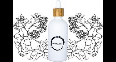 Frambozenpitolie - glazen pipet flesje 100ml (navulbaar en plasticvrij verpakt) - vegan - dierproefvrij en zonder chemische toevoegingen - Frambozenpit huidolie